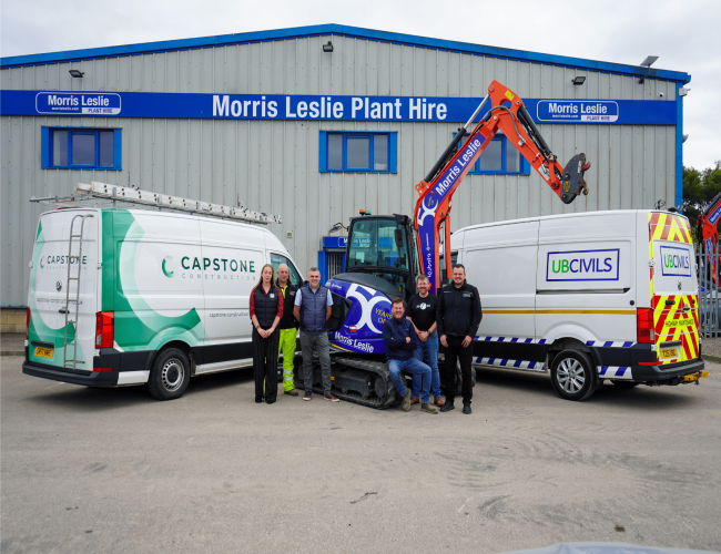 Capstone Construction Was Pleased To Support Morris Leslie Plant Hire's 50th Charity Anniversary Celebrations,