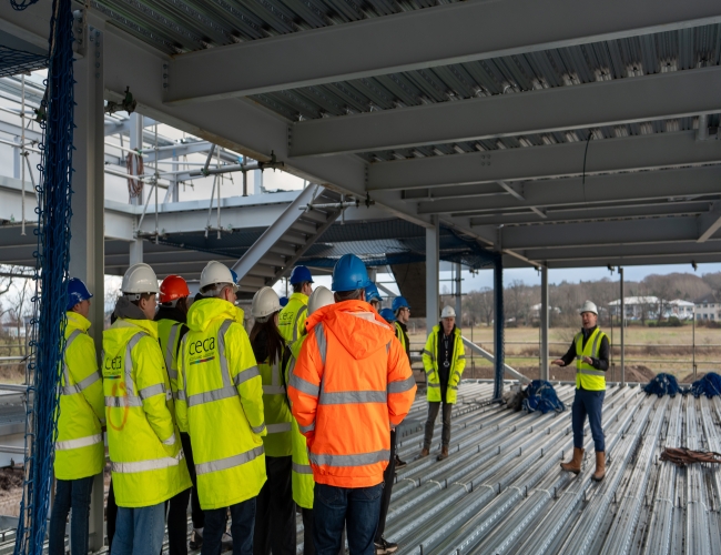 Capstone Construction Welcomes UHI Students to Inverness Campus Project